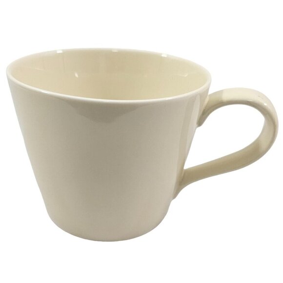 Crate & Barrel B. Eigen MARGO Ivory Flat Bottom 12 Oz Ceramic Mugs - Set of 2 - Picture 9 of 16